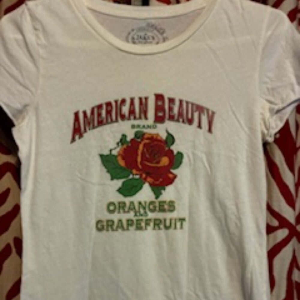American Beauty "Oranges and Grapefruit" Vintage Short Sleeve Tee Size Small - Picture 2 of 7